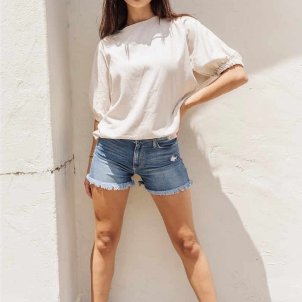 Ivory Linen Top